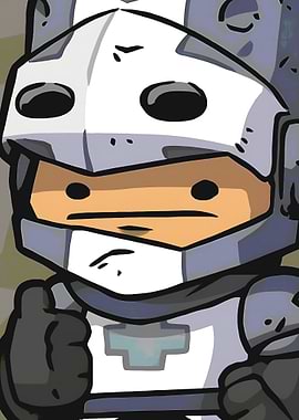 Castle Crashers Grey Knight Portrait