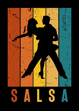 Salsa Dance Retro Style