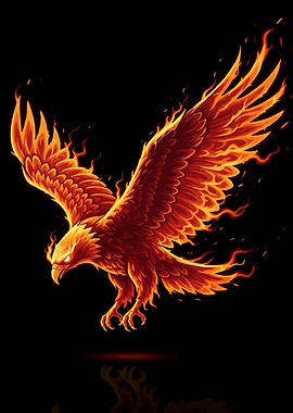 Fiery Eagle Animal