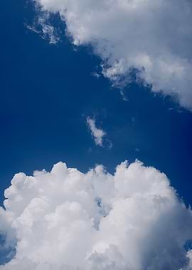 Blue Sky with White Clouds