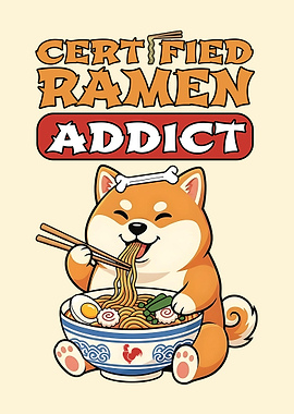 Certified Ramen Addict Shiba Inu