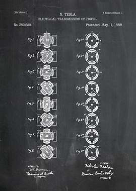 Nikola Tesla Electrical Transmission Patent