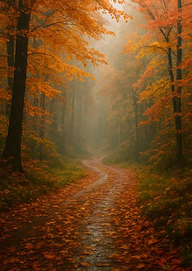 Autumn Forest Path