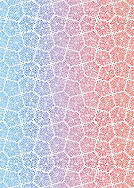 Ethereal Ombre Diamonds Geometric Pattern with Gradient