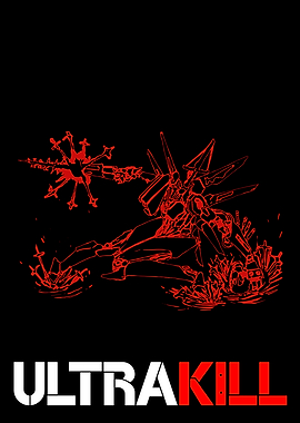 ULTRAKILL Robot Red on Black