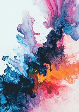 Colorful Abstract Fluid Art