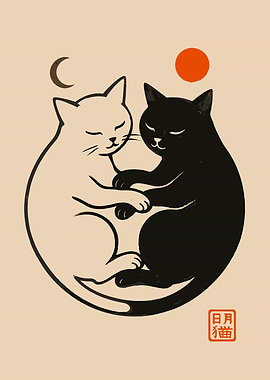 Yin Yang Cats