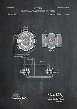 Nikola Tesla Electrical Transmission Patent