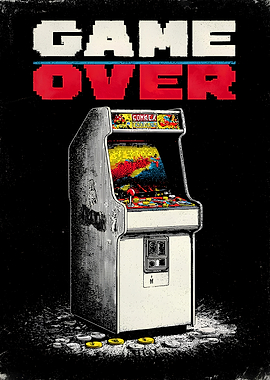 Retro Arcade Game Over