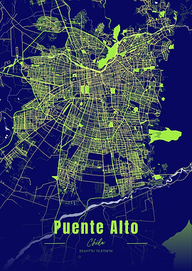 Puente Alto, Chile City Map