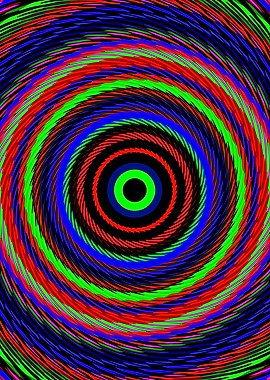 Colorful Hypnotic Spiral
