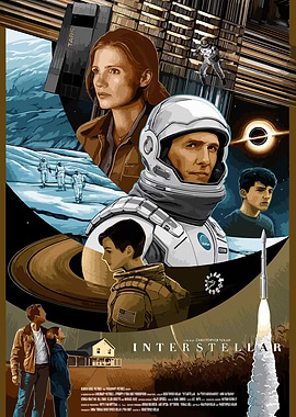 Interstellar Movie Poster Art