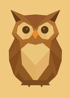 Geometric Owl Illustration