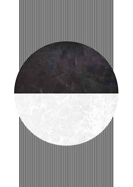 Abstract Black and White Geometric Art