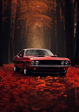 Red Challenger in Autumn