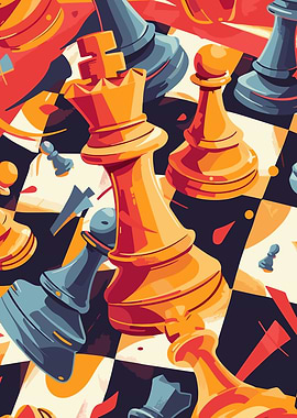 Chess Pieces Pattern