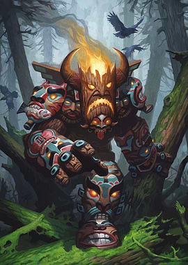 Totem Golem in Forest