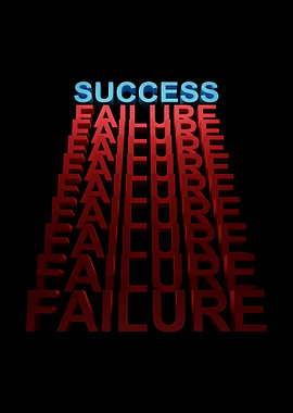 Mindset Inspirational Success over Failure