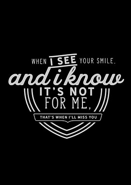 Sad Quote on Black Background