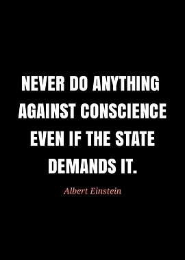 Albert Einstein quote on conscience