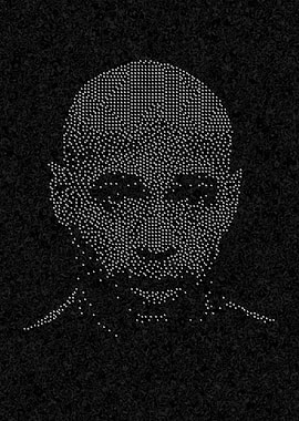 Abstract Portrait in Black and White