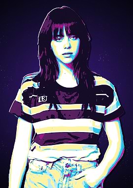 Billie Eilish Pop Art Portrait