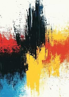 Abstract Color Block Painting