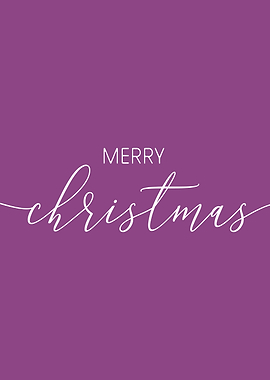 Plum Merry Christmas Moody Decor