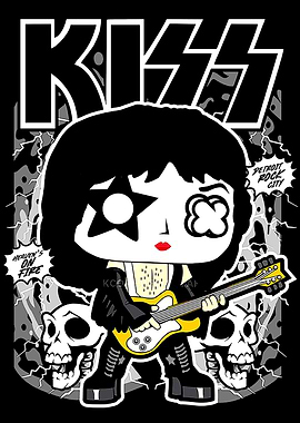 KISS Gene Simmons Funko Pop Art