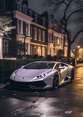 Purple Lamborghini Huracan