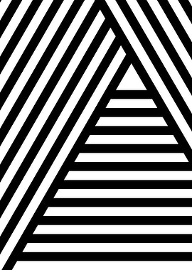 Abstract Black and White Stripes