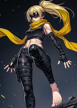 Female Warrior in Tactical Gear