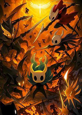 Hollow Knight Battle Scene