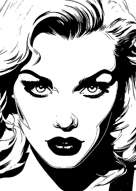 Monochrome Portrait of a Woman