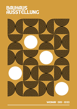 Bauhaus Ausstellung Weimar 1919-1933 Poster