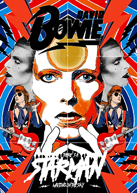 David Bowie Starman Poster Art