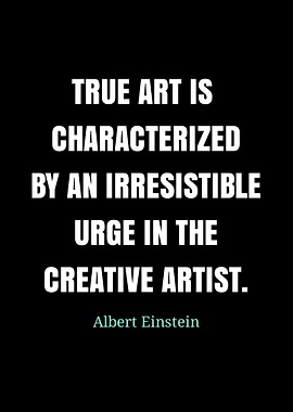 Albert Einstein Quote on Art