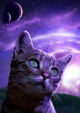 Cosmic Cat Portrait
