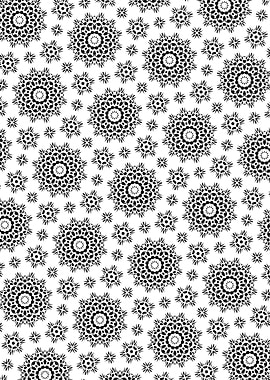 Hypnotic Mandala Circles Seamless Pattern
