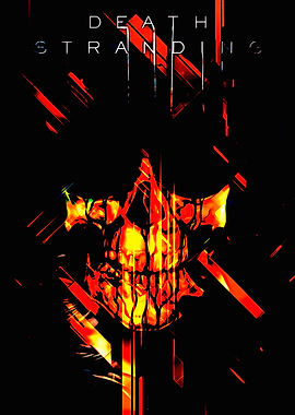 Death Stranding Skull Abstract