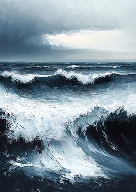Ocean Waves Painting