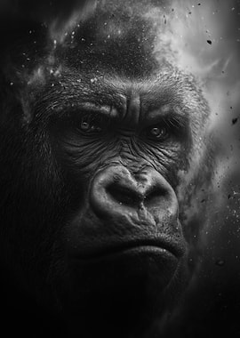 Intense Gorilla Portrait