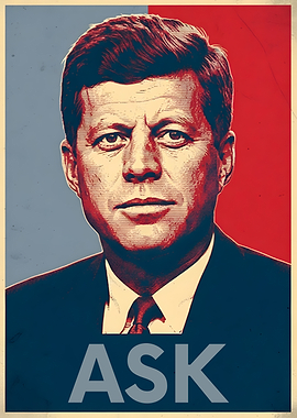 John F. Kennedy 'Ask' Poster