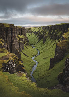 Green Canyon River Landscape