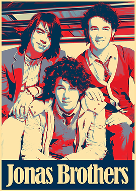Jonas Brothers Pop Art Poster