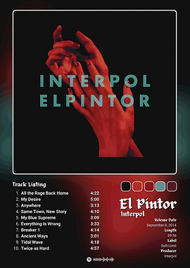 Album Cover El Pintor - Interpol