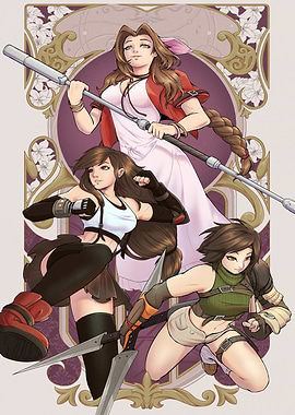 Final Fantasy VII Heroines Artwork