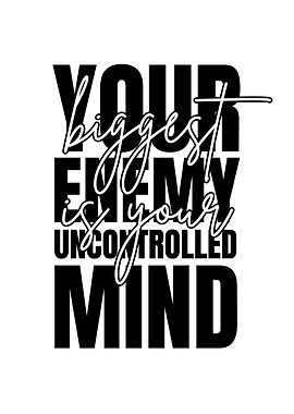 Your Biggest Enemy Text Art