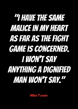 mike tyson quote on black background