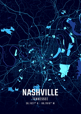 Nashville Midnight City Map